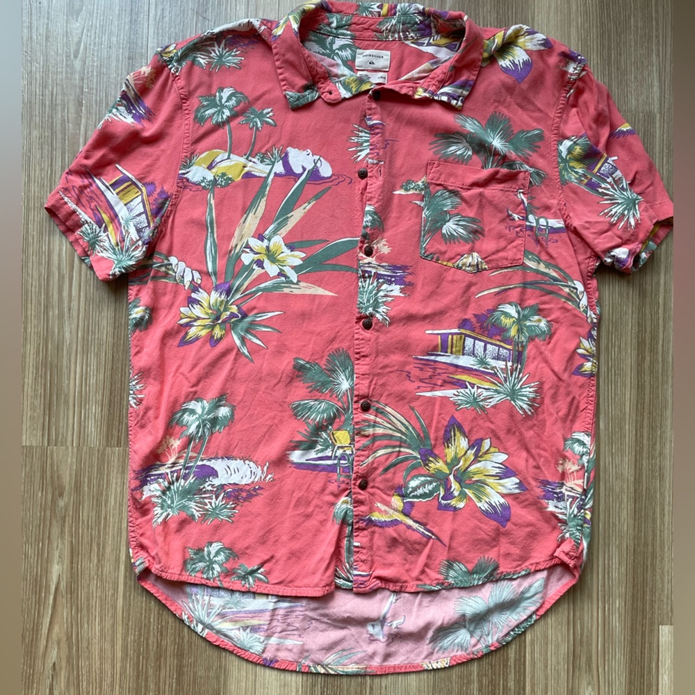 Quicksilver Tropical Button Up